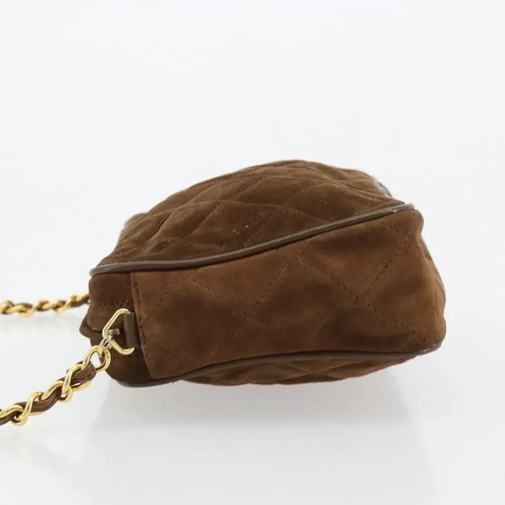 Chanel Matelasse Chain Shoulder Bag Brown